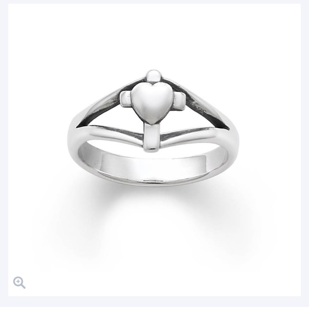 James Avery “Cross with Heart” Ring